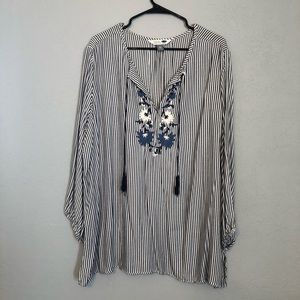 Old Navy Striped and Floral Top